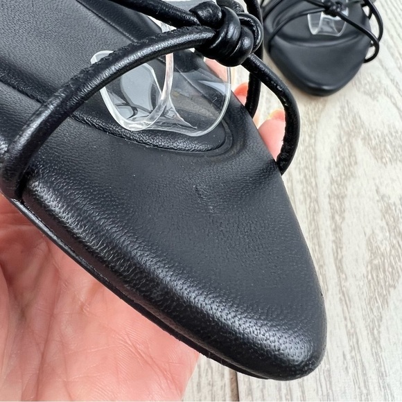 VINCE Women's Kenna Leather Strappy Knotted Flat Sandals EUR 36/US 6M Black $280 - Picture 6 of 13